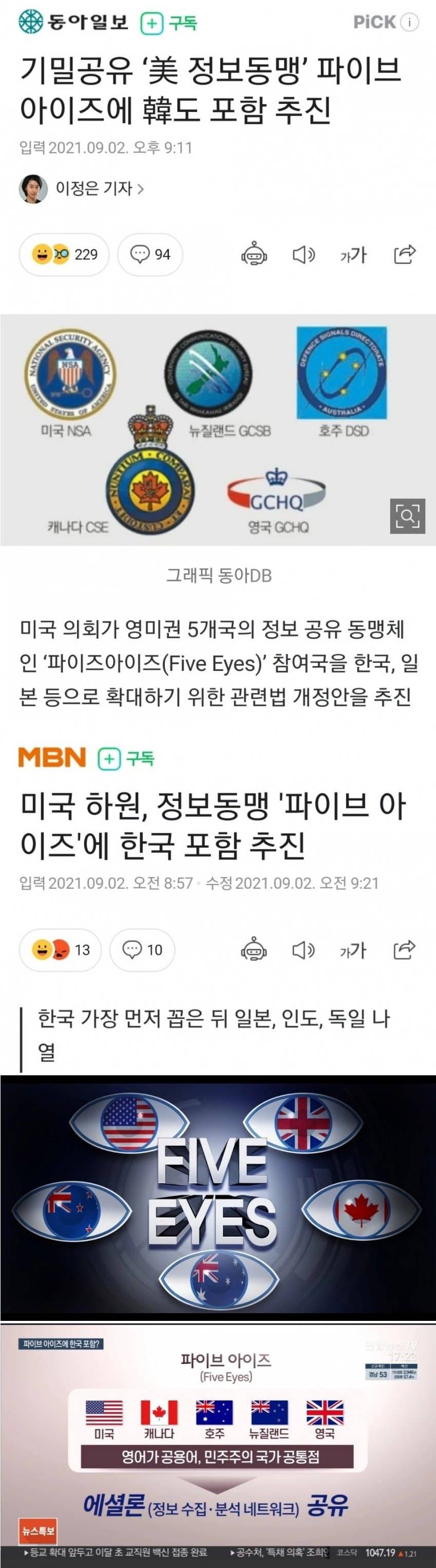 [유머] 파이브 아이즈에 한국도 포함? -  와이드섬