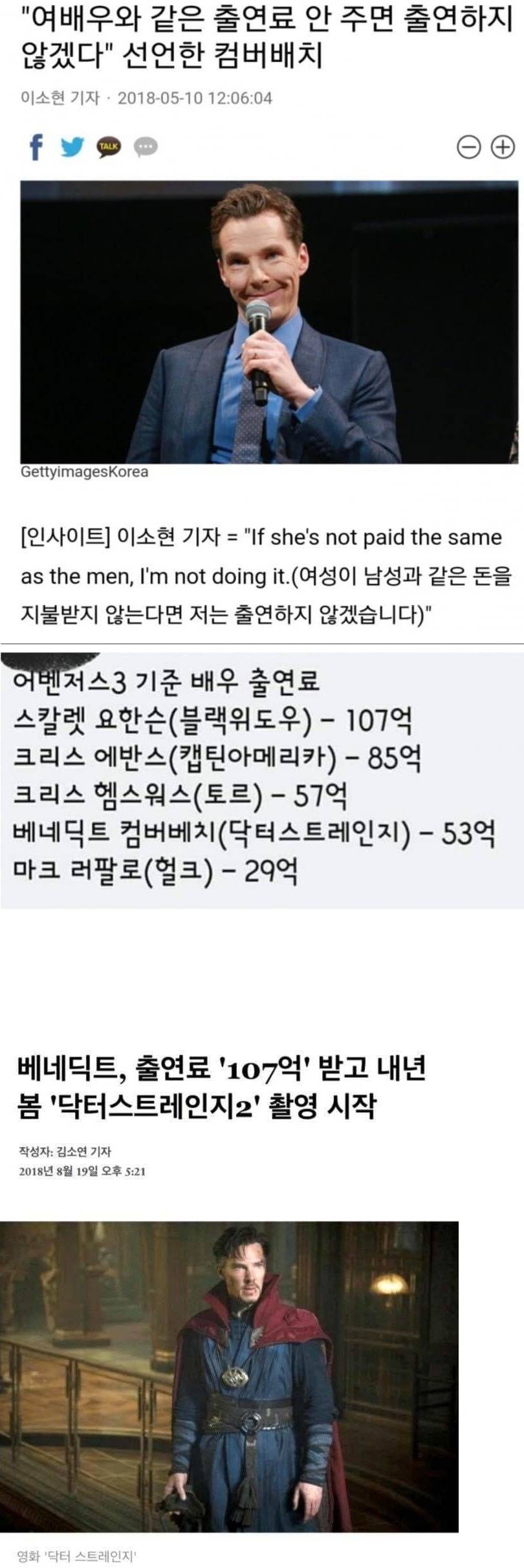 [유머] 양성평등 선언한 배우 -  와이드섬