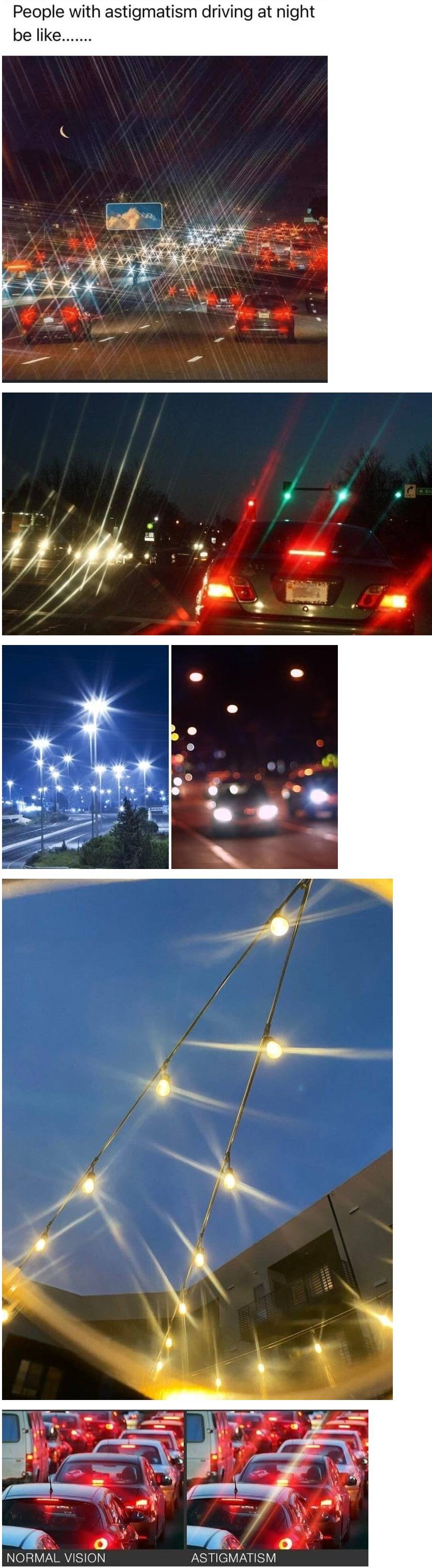 [유머] 난시가 보는 밤 풍경 -  와이드섬