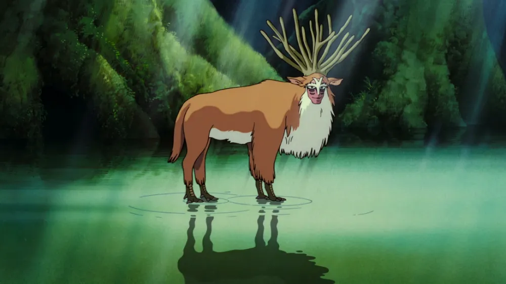 [유머] 원령공주 사슴신 -  와이드섬