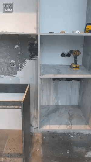 [유머] 부엌 리모델링하다 현타 옴. -  와이드섬