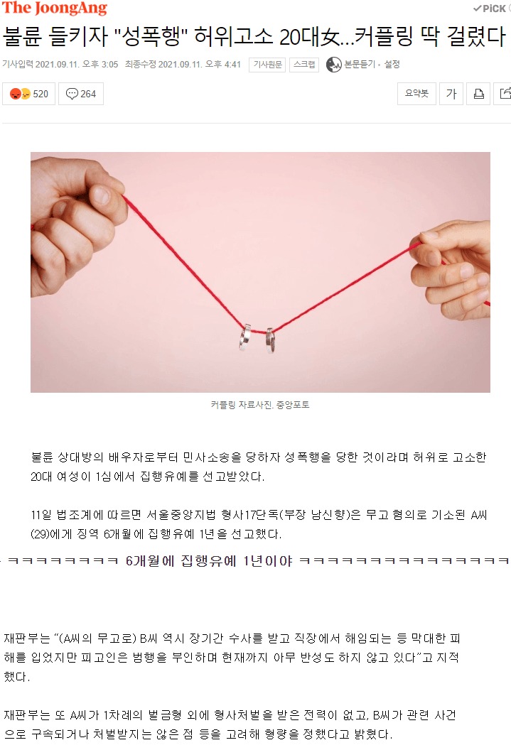 [유머] 들키자 허위고소 -  와이드섬