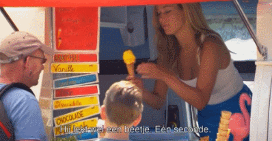 [유머] 아이스크림 가게의 립 서비스 -  와이드섬