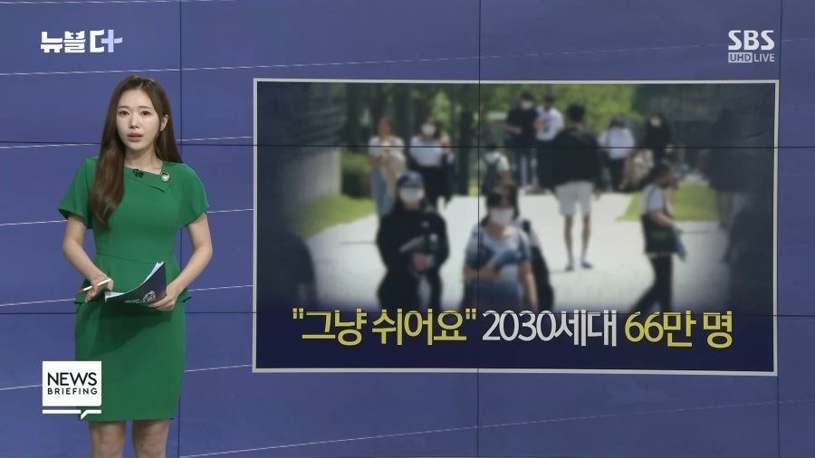 [유머] 2030 돈줘도 일 안하겠다 그냥 쉰다 66만명 육박 -  와이드섬