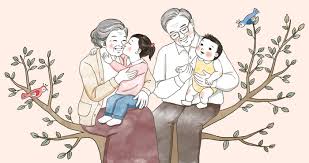 [유머] 손주를 이뻐하는 부모님. -  와이드섬