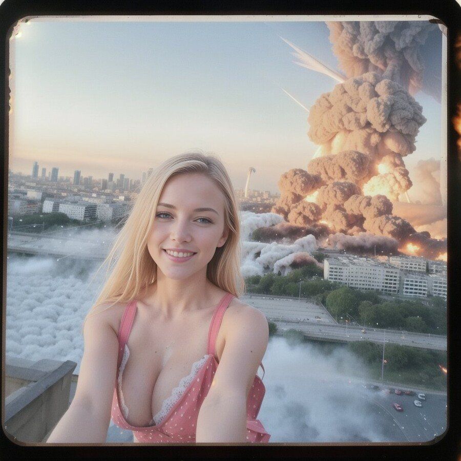 [유머] AI가 그린 핵폭발 순간 -  와이드섬