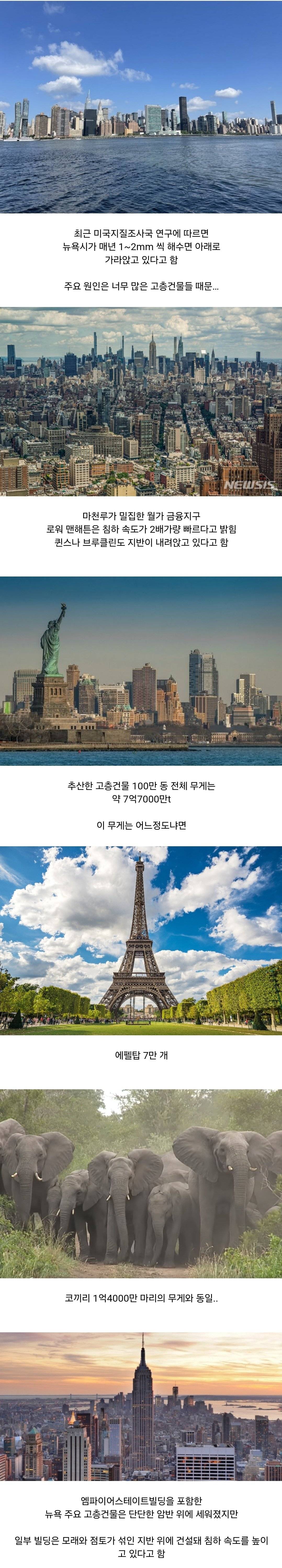 [유머] 너무 무거워서 가라앉고 있다는 도시 -  와이드섬