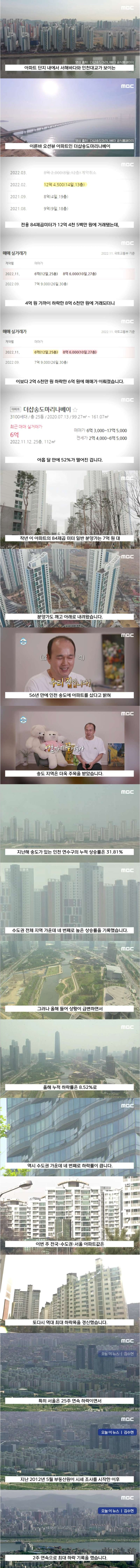 [유머] 송도 오션뷰 아파트 폭락 중 -  와이드섬