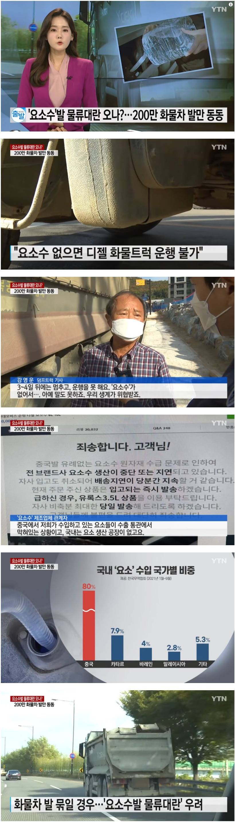 [유머] 요소수발 물류대란 우려 -  와이드섬