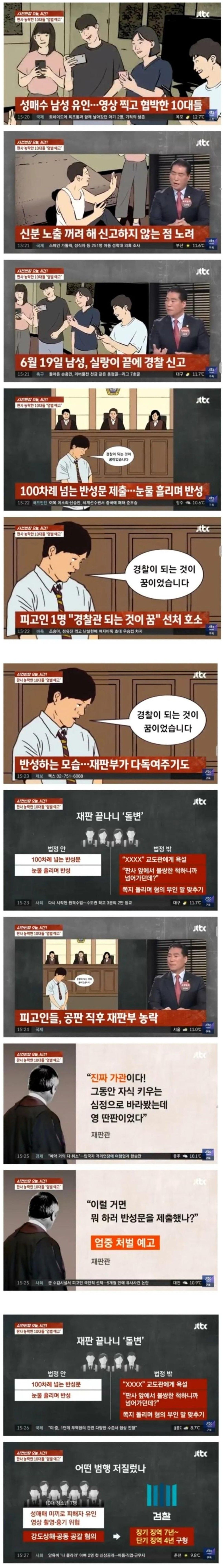 [유머] 판사 농락한 10대들 -  와이드섬