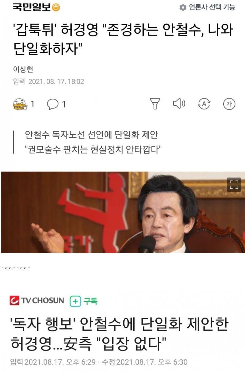 [유머] 허경영의 통큰 제안 -  와이드섬