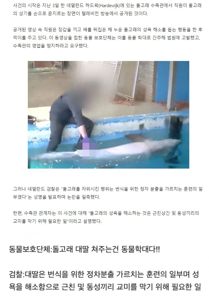 [유머] 고소 당한 수족관 -  와이드섬