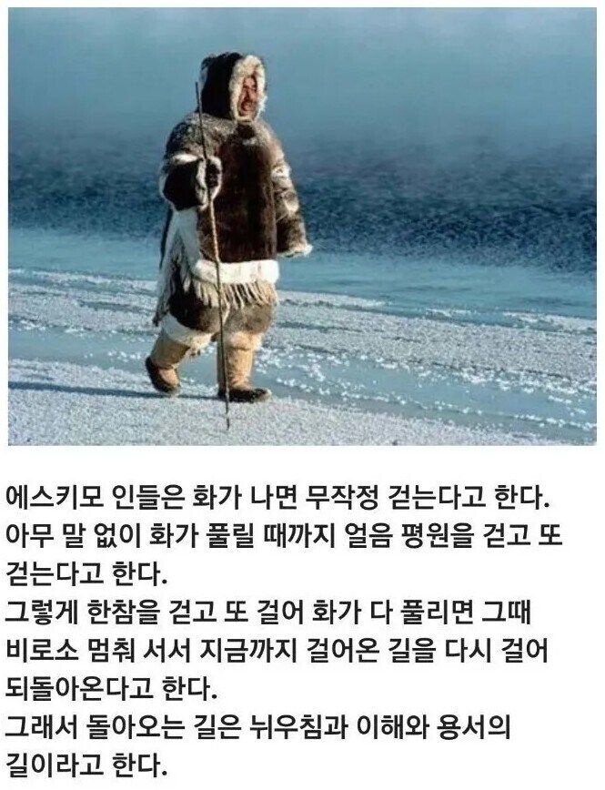 [유머] 에스키모인의 분노 조절 방법 -  와이드섬