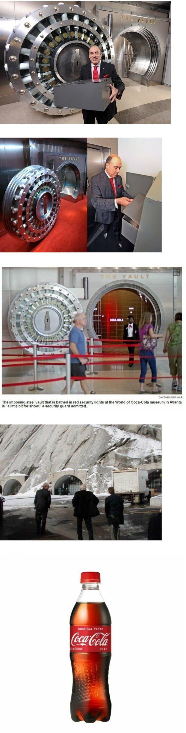 [유머] 코카콜라 레시피 숨겨둔 금고 -  와이드섬