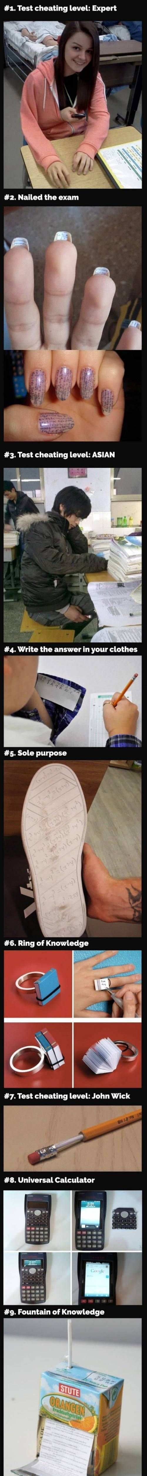 [유머] 다양한 컨닝 방법 -  와이드섬