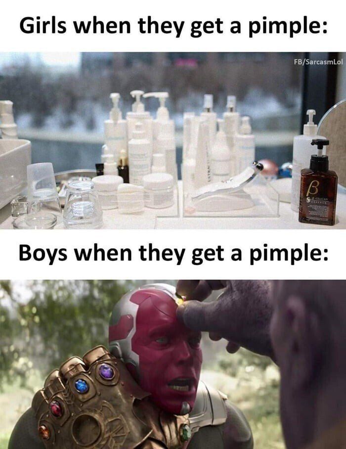 [유머] 남자와 여자의 뾰루지 났을 때 차이 -  와이드섬