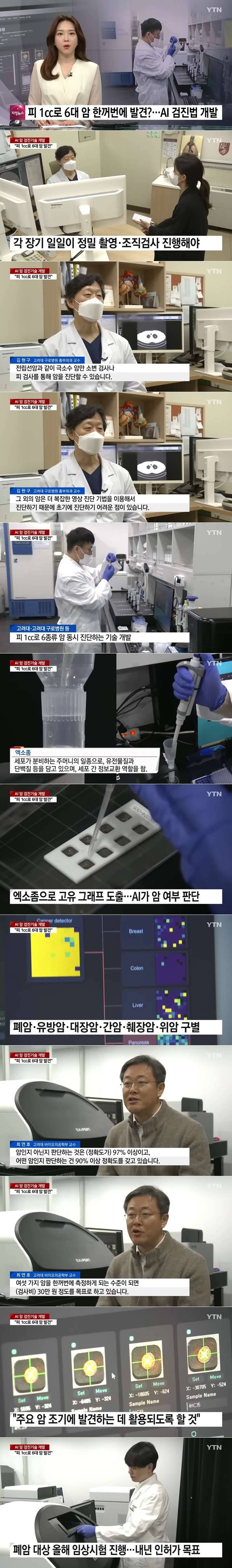 [유머] 피 1cc로 암 검진 -  와이드섬