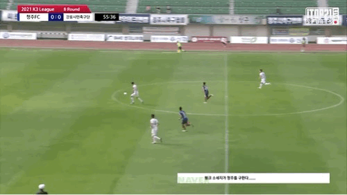 [유머] K3리그에서 나온 88미터 초장거리 골인~ -  와이드섬